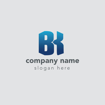 Letter BK element logo design