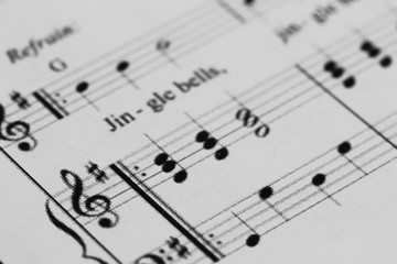 Fototapeta premium Sheet music with a number of accessories