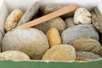 Stones to play in a children's