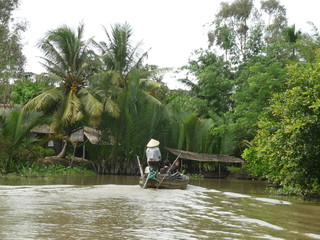 Dans le delta du Mékong, Vietnam