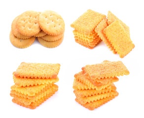 Cracker isolated on white background