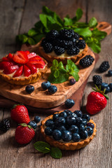 Fresh homemade berrie tarts