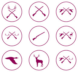 Hunting shot gun icon