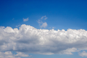 Beautiful blue sky with cloud for background.