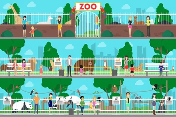  Zoo interior set. © inspiring.team