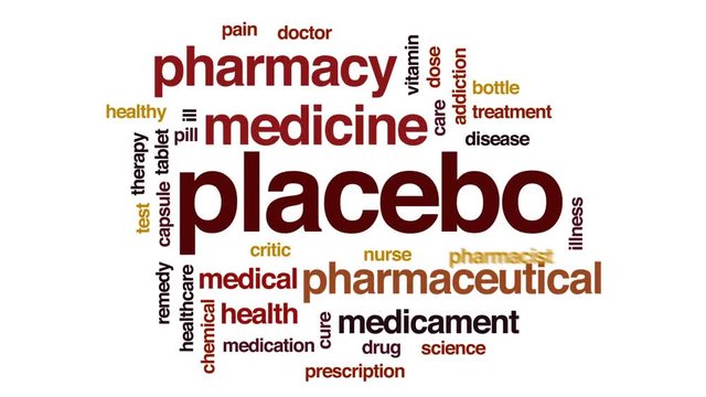 Placebo animated word cloud, text design animation.