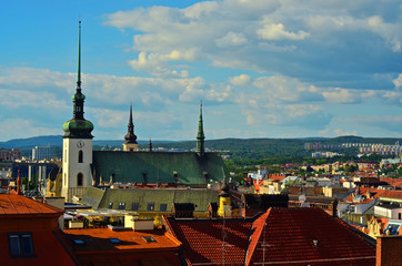 Brno -  pohled na město (Česká republika) 