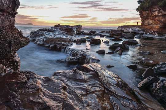Rocky Sunrise Seascape