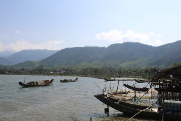 Village de pêcheur Vietnam (près de Hue)