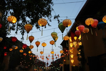 Fototapeta na wymiar Lanternes Hoi An Vietnam