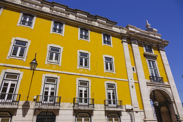 The colorful buildings of Lisbon