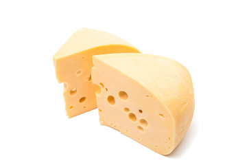 Dutch cheese isolated