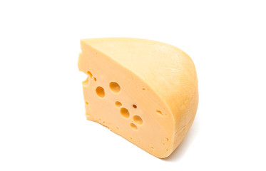 Dutch cheese isolated