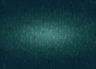 Abstract binary code digital background vector