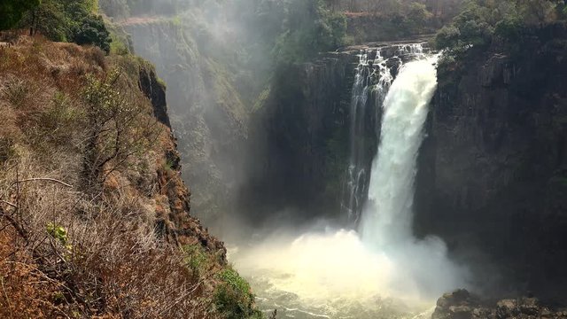 Victoria Falls in Zimbabwe (4K UHD footage)