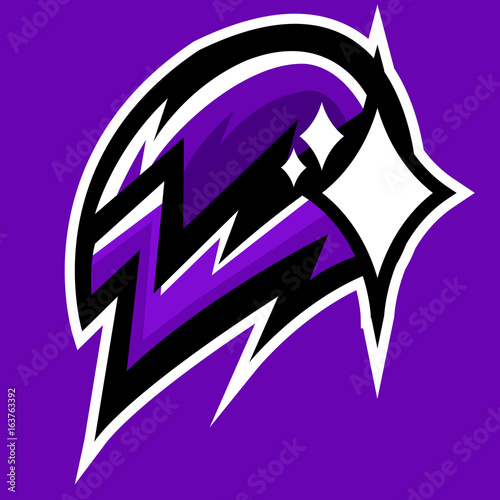 "space themed logo team sports" Stock image and royaltyfree vector