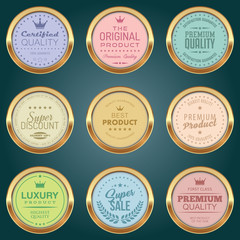 Luxury badge set