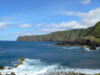 Westküste von Sao Miguel bei Mosteiros, Sao Miguel, Azoren, Portugal
