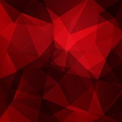 Fototapeta premium Abstract red mosaic background. Triangle geometric background. Design elements. Vector illustration
