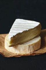 A Slice of Fresh Brie cheese