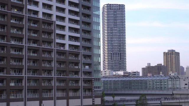 High-rise residences in Tokyo video UHD 3