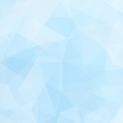 Background made of pastel blue triangles. Square composition with geometric shapes. Eps 10