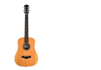 Naklejka premium Guitar on a white wall.