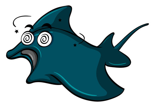 recommend clip art: Stingray with dizzy face