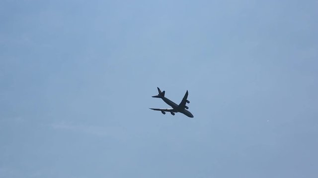 Jet Airliner flying overhead