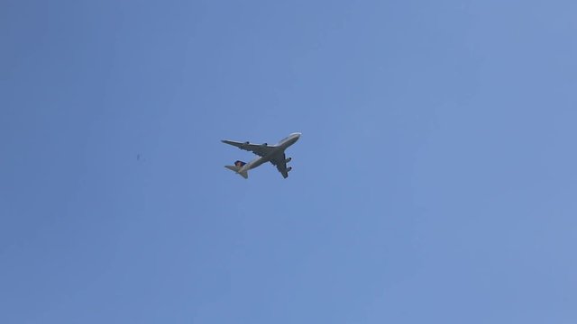 Jet Airliner flying overhead