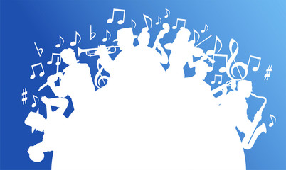 Obraz premium musicisti, musica, concerto, festa