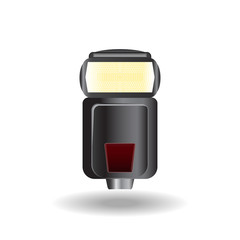 Camera flash isolated
