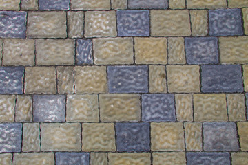 Sidewalk textured background. Detail of a pavement
