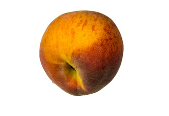 Peach isolated on white background