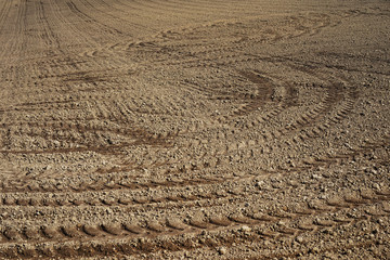 Naklejka premium soil preparation in Agriculture
