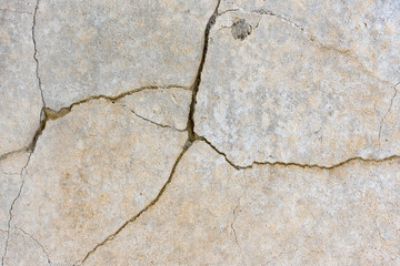 Obraz premium Wall with big cracks, background or texture
