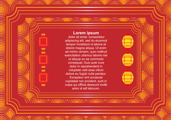 Chinese style abstract template background. Vector EPS10