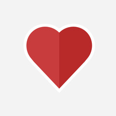Heart sticker