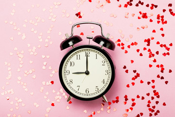 Alarm clock and hearts