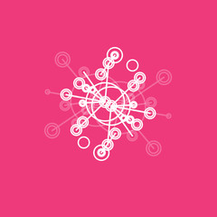 Illustration of molecular level scientific experiment