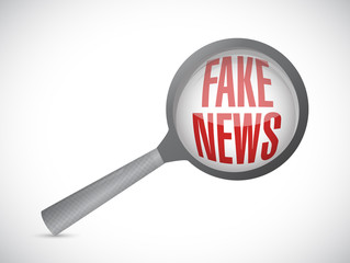 fake news review icon concept illustration