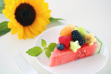 すいかピザ　一切