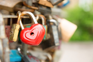 Love red romance lock
