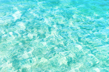 Blue water texture with waves