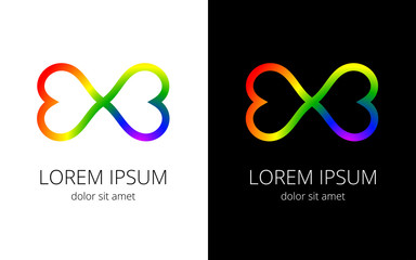 sign of infinity in form of hearts