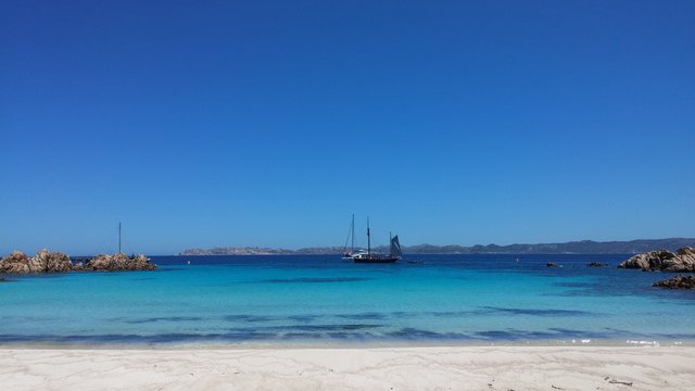 Palau, la maddalena, sardaigne, italie, mer, m&eacute;diterrann&eacute;e, vague, montagne, bateau, crique, paysage, ciel, voilier,
