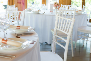 fancy table set for a wedding