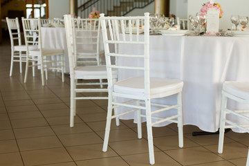fancy table set for a wedding