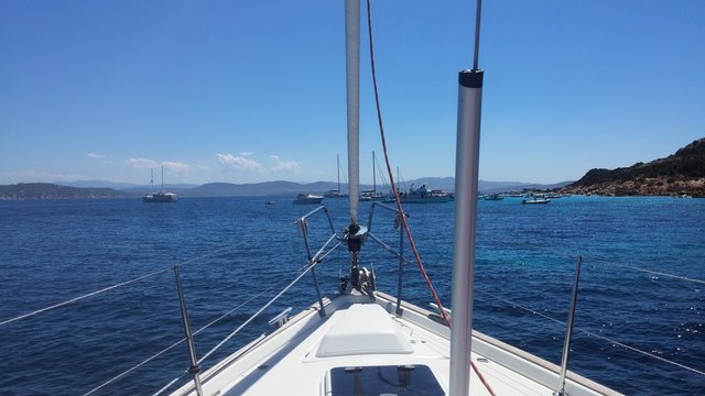 Palau, la maddalena, sardaigne, italie, mer, m&eacute;diterrann&eacute;e, vague, montagne, bateau, crique, paysage, ciel, voilier,