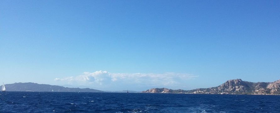 Palau, la maddalena, sardaigne, italie, mer, m&eacute;diterrann&eacute;e, vague, montagne, bateau, crique, paysage, ciel, voilier,